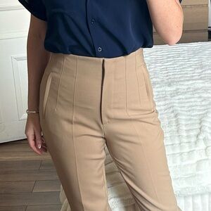 Zara High Waisted Tailored Trousers